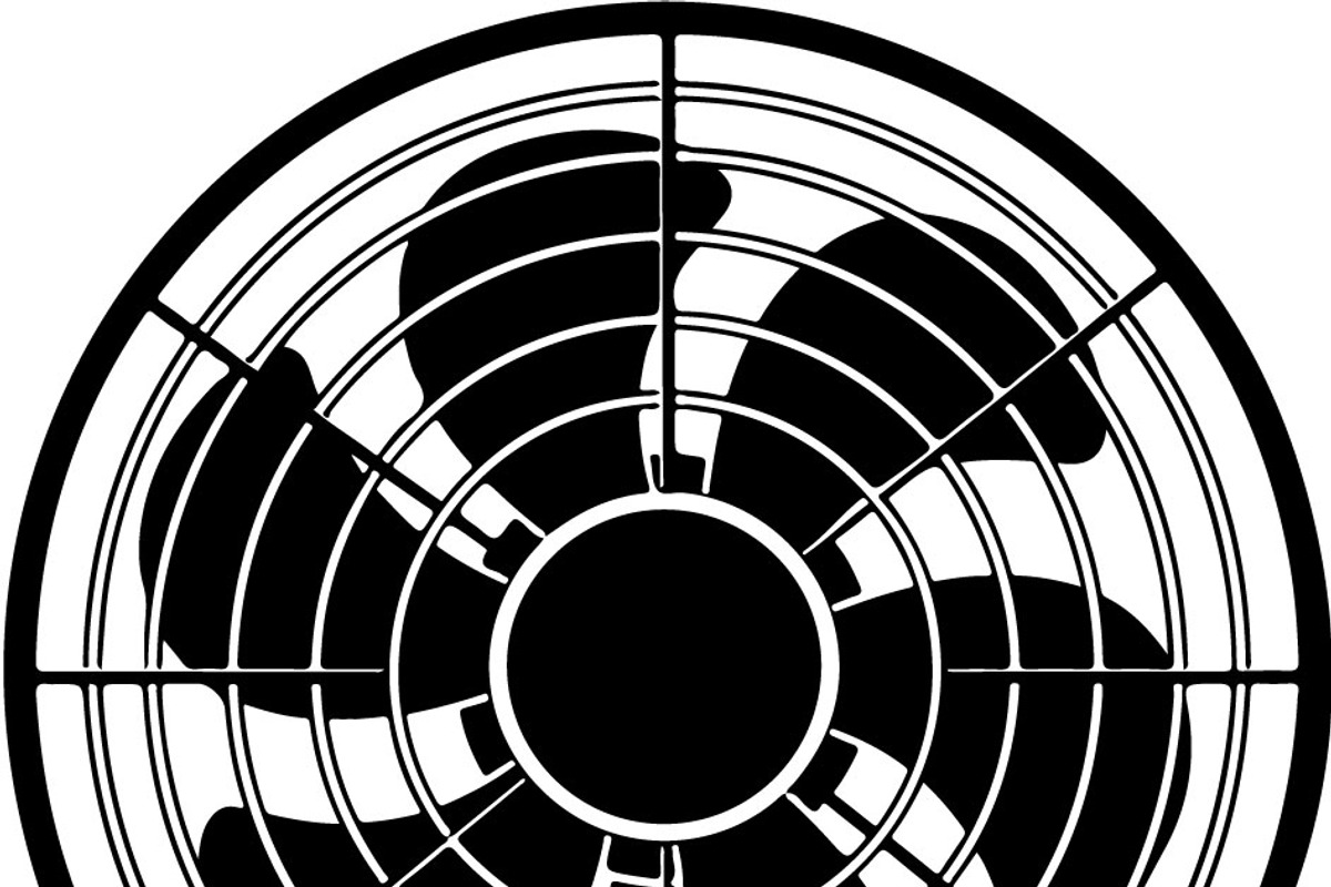 Retro Table Fan SVG Bundle, an Illustration by balal (Photo 2 of 12)