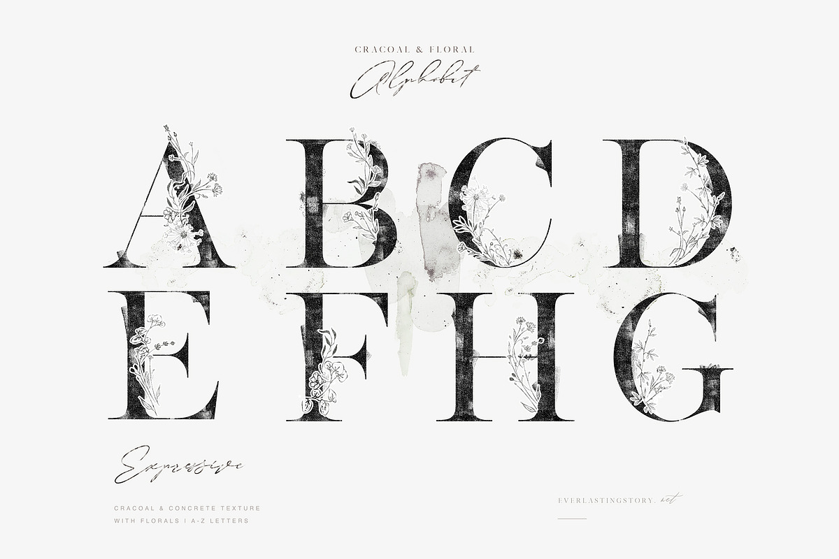 Evergarden Alphabets&Graphics, a Texture Illustration by The Everlasting Story (Photo 13 of 33)
