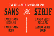 Lando, a Sans Serif Font by illunatic (Thumbnail 2 of 10)