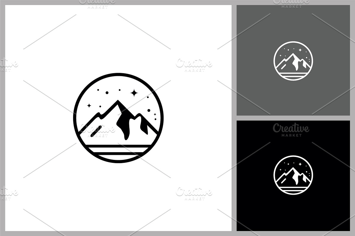 Circular Mountain Adventure Logo, a Branding & Logo Template by quadrazo (Photo 2 of 2)