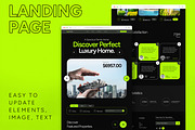 Real Estate Page UI Template, an UI Kit Template by CreativeShaper (Thumbnail 1 of 6)