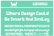 Chubby Tech font, a Font by weknow (Thumbnail 3 of 8)