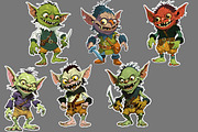 Colorful fantasy goblins showcasing, a Graphic by Designs by Helen Trupak (Thumbnail 2 of 3)