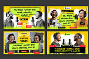Podcast Youtube Thumbnail Template, a Social Media Template by Jiwstudio (Thumbnail 2 of 6)