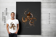 Octopus-TShirt and Poster Design, an Illustration by Cre8iveSense (Thumbnail 1 of 5)