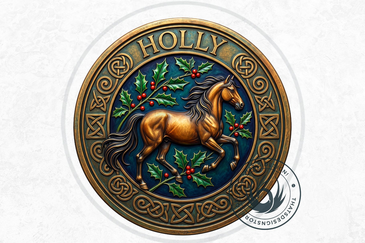 Celtic Animal Zodiac PNG Medallions, a Decorative Illustration by ThatsDesignArt (Photo 8 of 11)