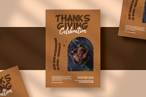 Thanksgiving Flyer Template, a Flyer Template by Hubzway