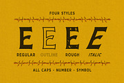 Mertens + Traditional Tattoo Extras, a Serif Font by goodsbyfloyd (Thumbnail 2 of 12)