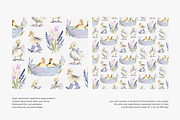 adorable baby duck seamless pattern, a Pattern Graphic by Pink Studio Art (Thumbnail 4 of 4)