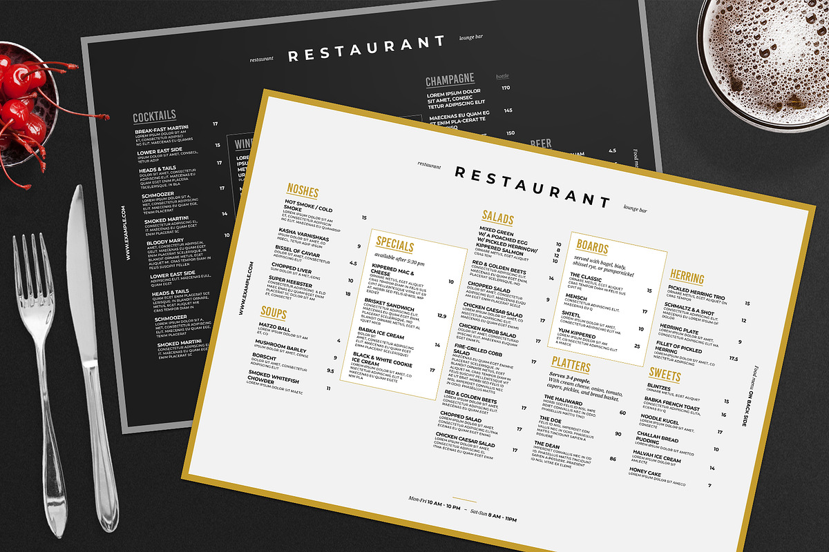 Restaurant Menu, a Flyer Template by BrandPacks (Photo 1 of 4)