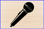 Microphone PNG Silhouette Vector Set, an Object Illustration by Creativeshirt (Thumbnail 4 of 4)