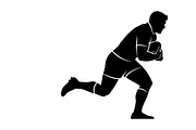 Rugby Player Silhouette Pack, an Illustration by Amazin_art (Thumbnail 16 of 31)