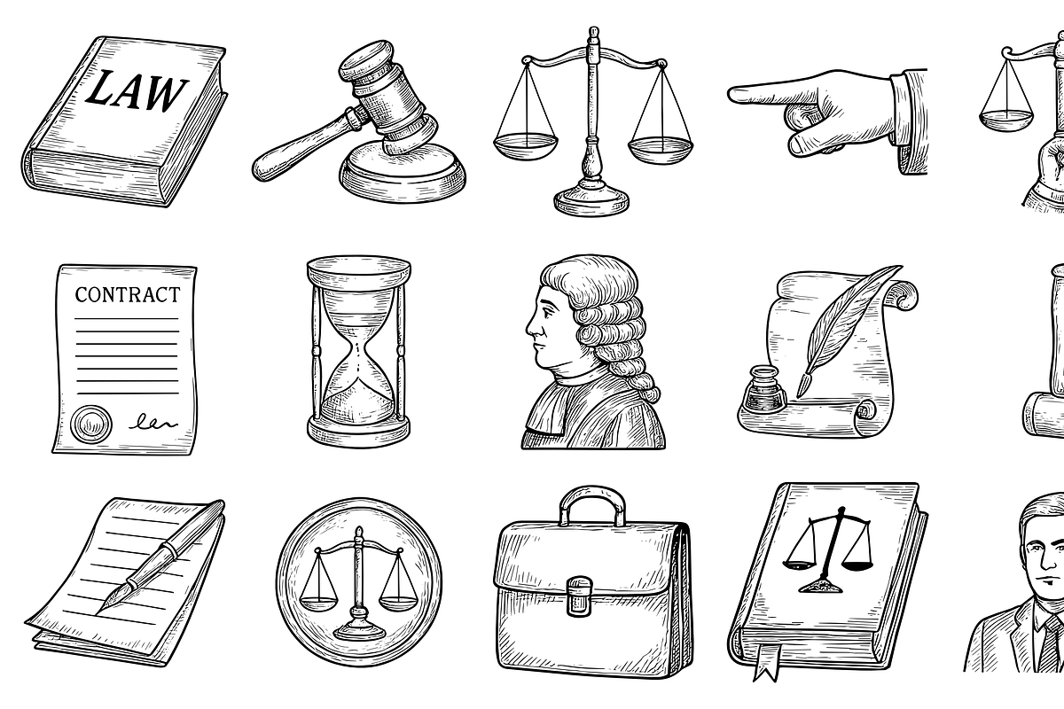 Legal Icon Collection, an Object Graphic by nikagraphic (Photo 3 of 3)