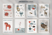 Scandinavian Christmas illustrations, an Animal Illustration by Tabita's shop (Thumbnail 3 of 11)