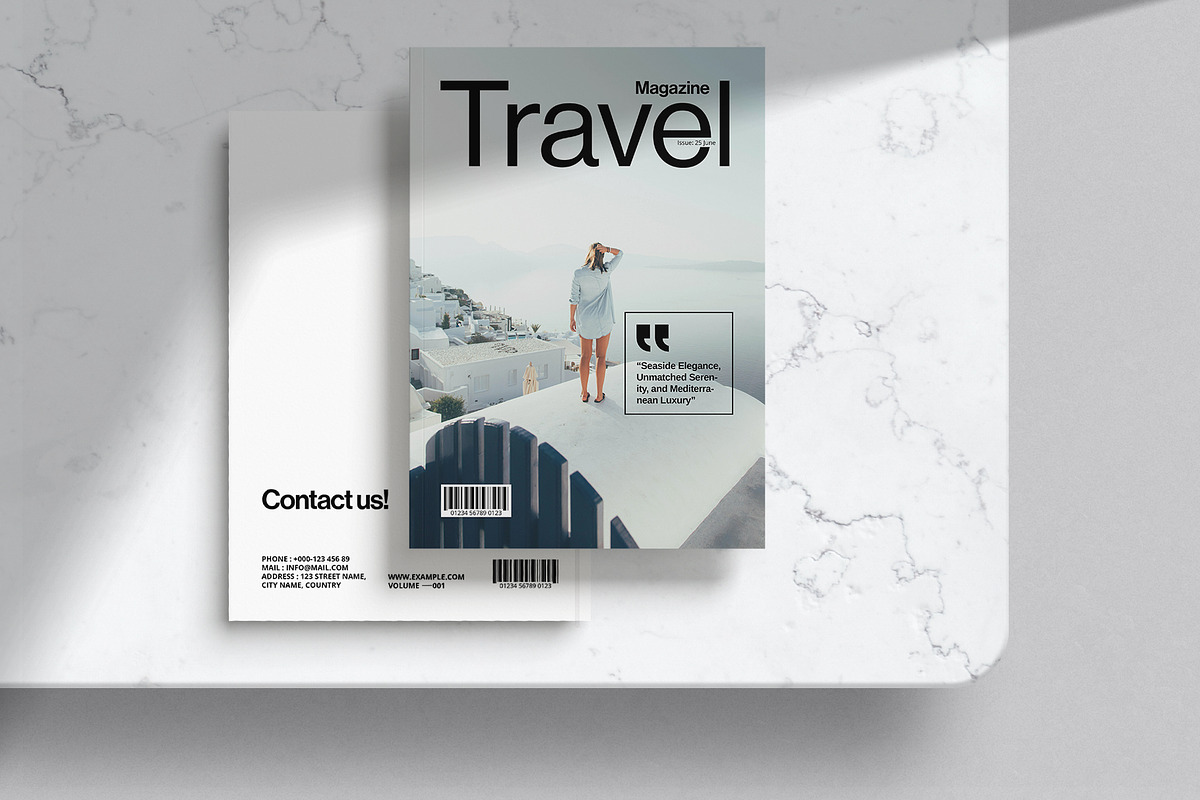 Travel Magazine Template, a Magazine Template by DesignCrest (Photo 9 of 13)