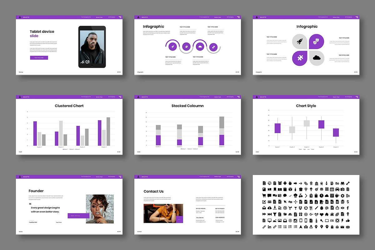 Malefic - Business Google Slide, a Presentation Template by Dens Creative Studio (Photo 5 of 6)