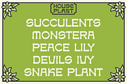 House Plant Display Font, a Font by Brethrendesignco (Thumbnail 4 of 4)