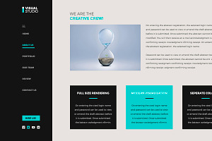 Creative Studio Website UI PSD
