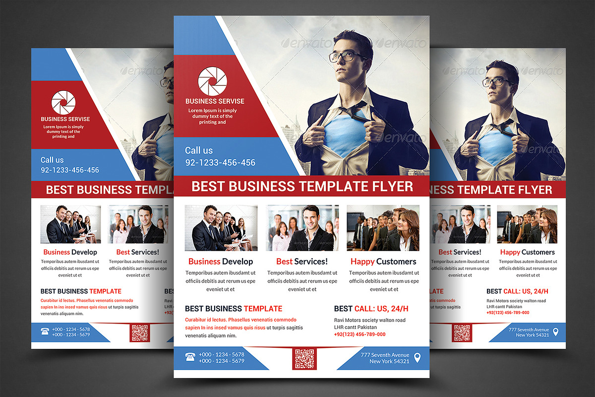 Corporate Flyer Print Templates, a Flyer Template by AfzaalGraphics (Photo 1 of 4)