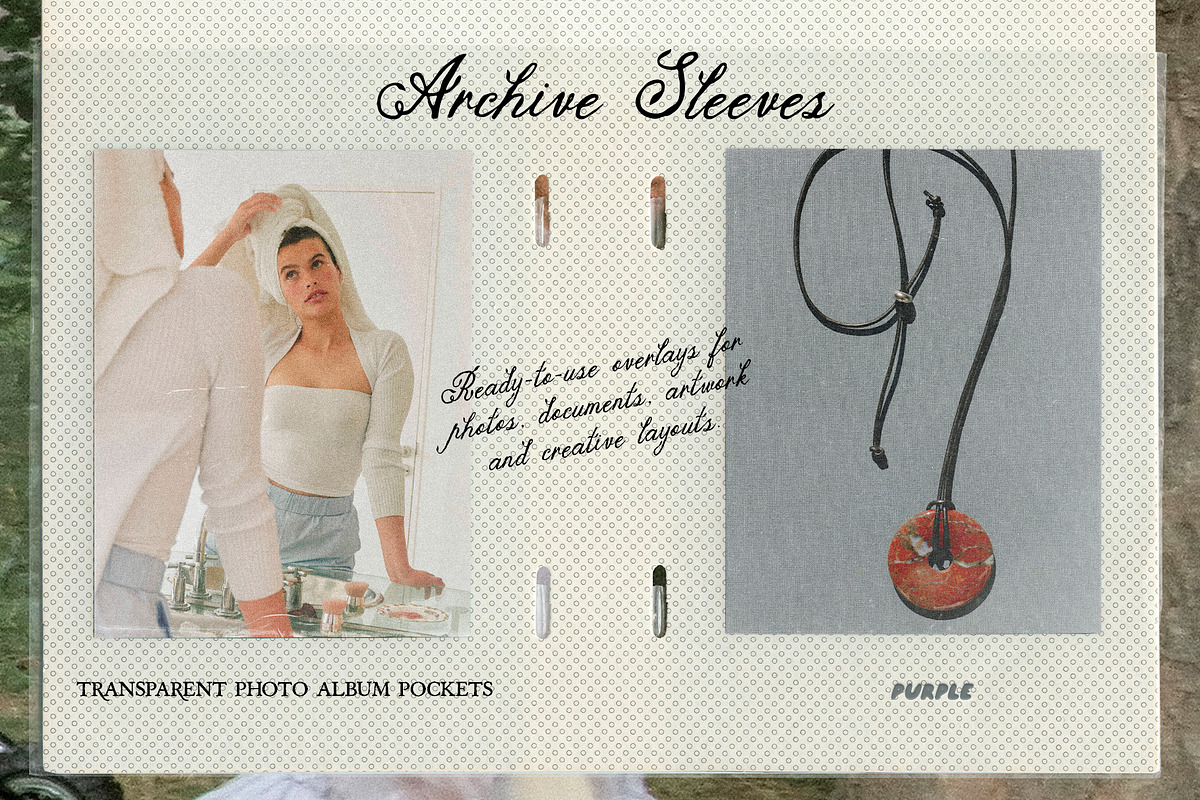 Archive Sleeves: Photo Overlays, a Texture Graphic by Purple (Photo 1 of 11)