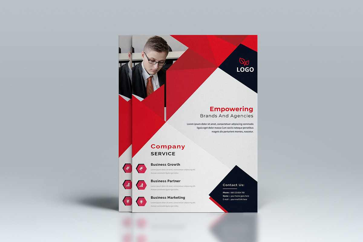 Corporate Business Flyer Template, a Flyer Template by UI_Expert (Photo 2 of 3)
