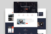 Lawyers Landing Page template, a Landing Page Template by nandinigraphics (Thumbnail 1 of 3)