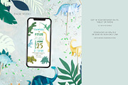 Dinosaur Birthday Invitation, an Invitation Template by Encre Studio (Thumbnail 2 of 5)