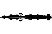 Mirror Landscape Silhouette, an Object Graphic by Designer_Momina (Thumbnail 10 of 20)