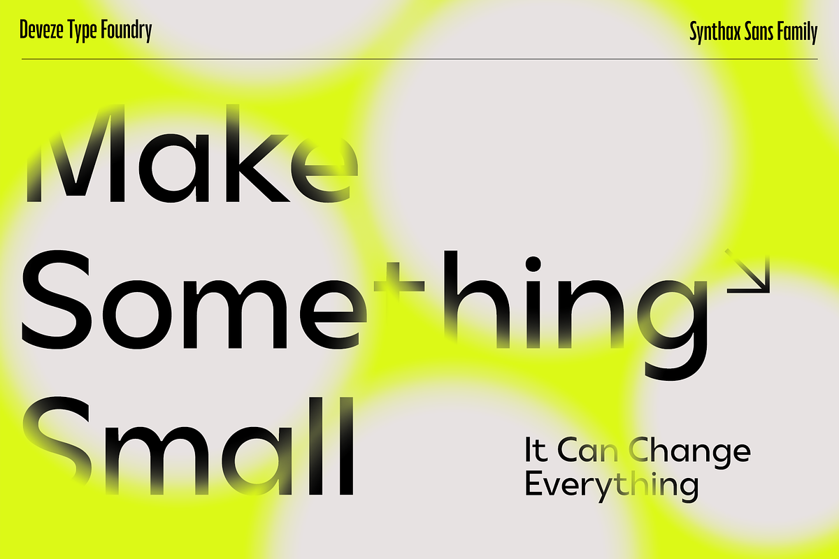 DT Synthax Sans, a Sans Serif Font by Deveze Type Foundry (Photo 9 of 15)
