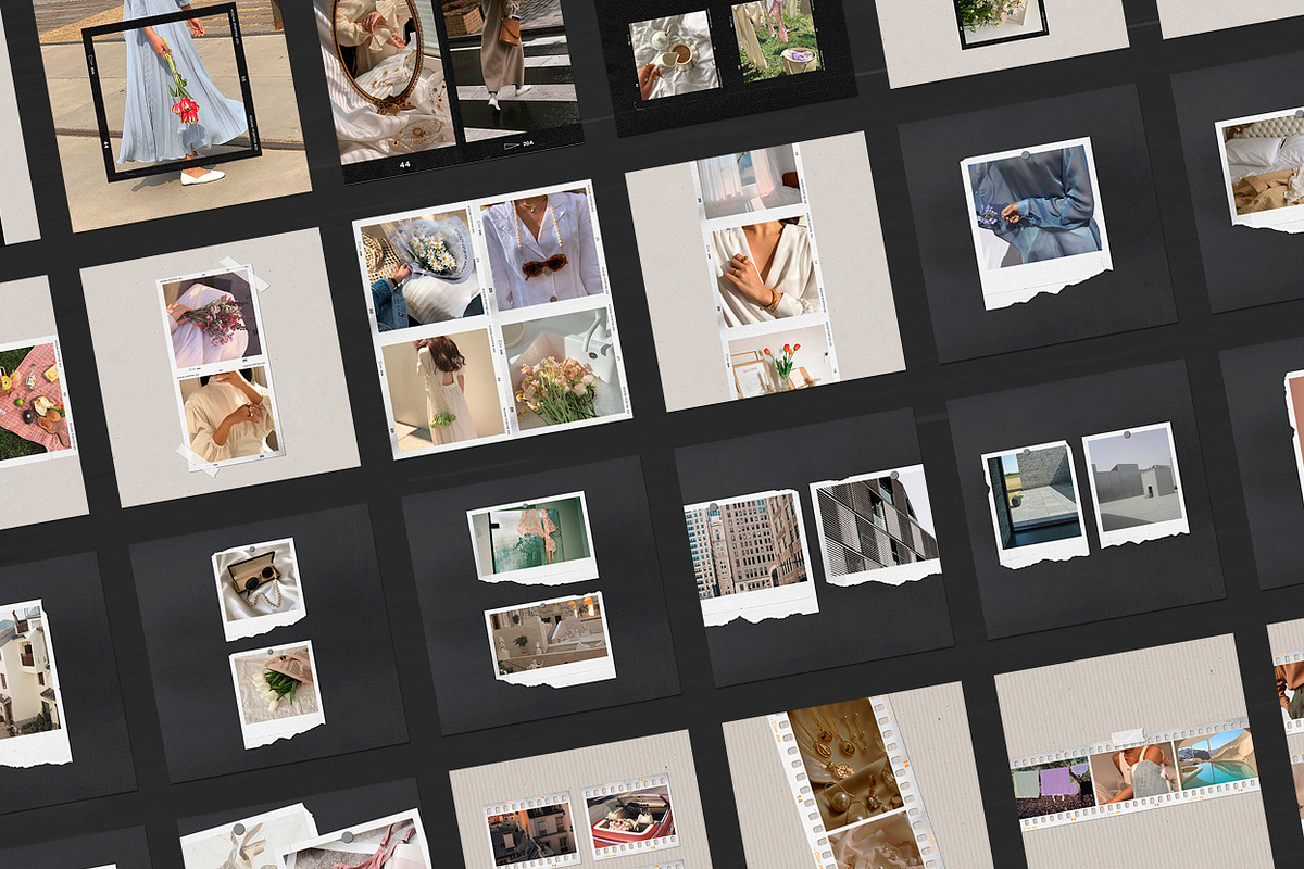 200 Film Frames & Instant Templates, a Social Media Template by Feel This (Photo 13 of 32)