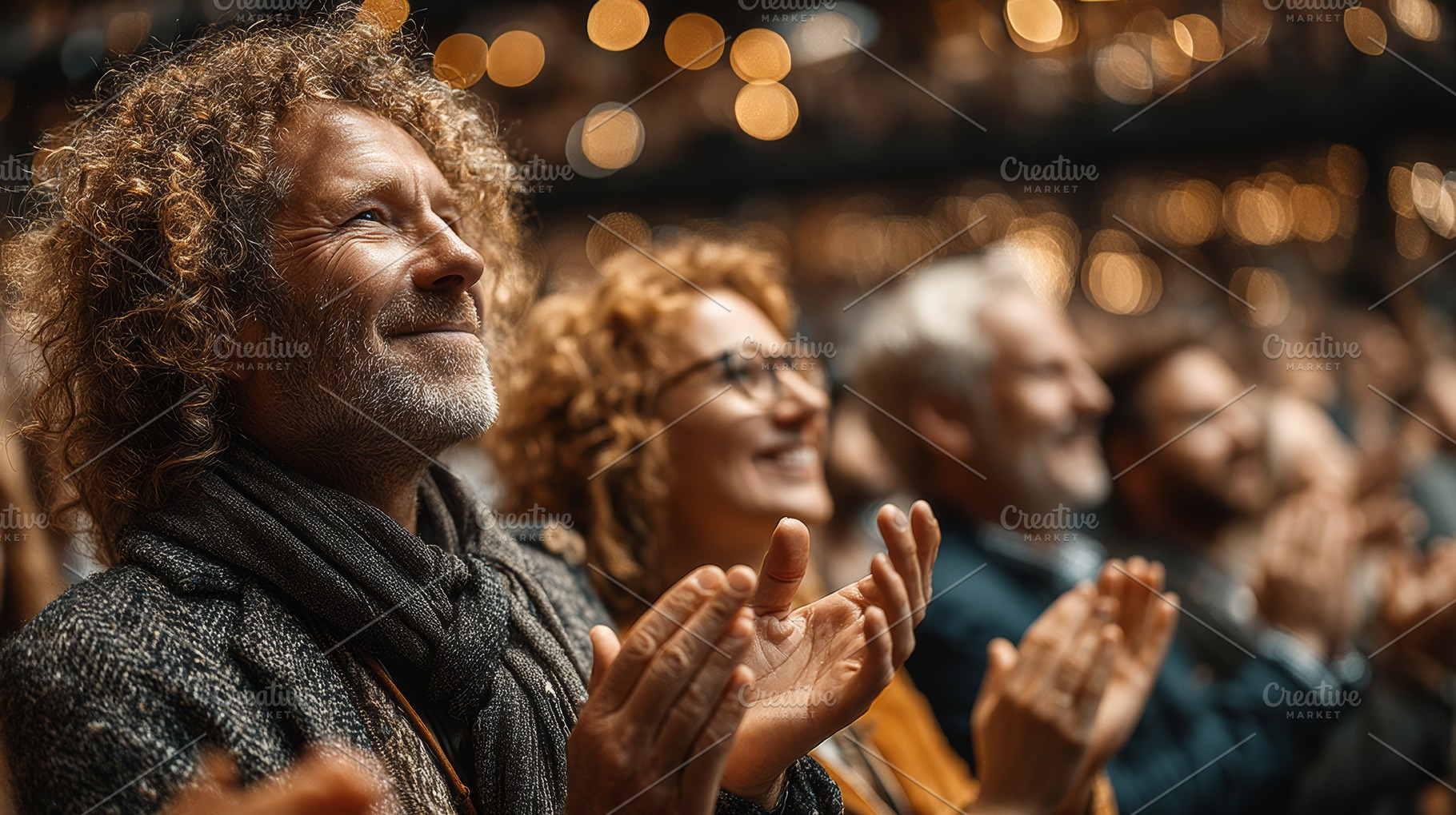 Audience Applauding Enthusiastically During a Live Performance or Event, a Photo by AS photostudio