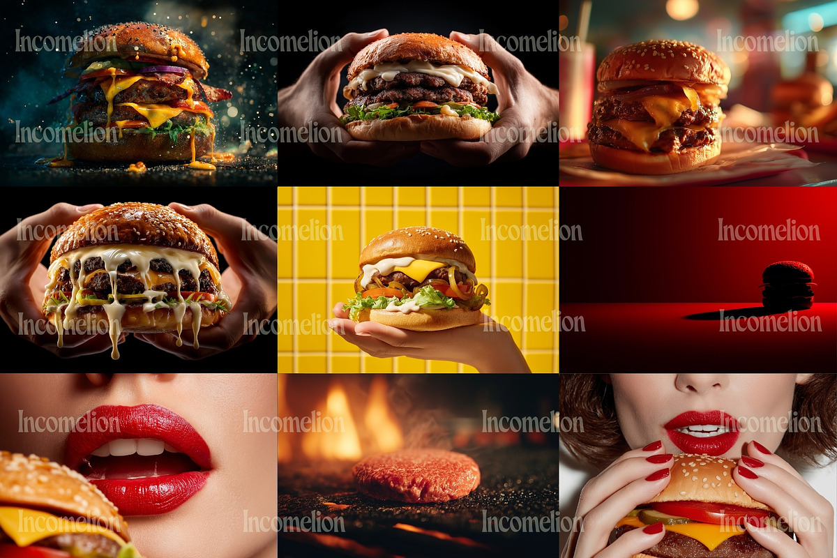 80 Professional Burger Stock Photos, a Food & Drink Photo by Incomelion (Photo 7 of 14)