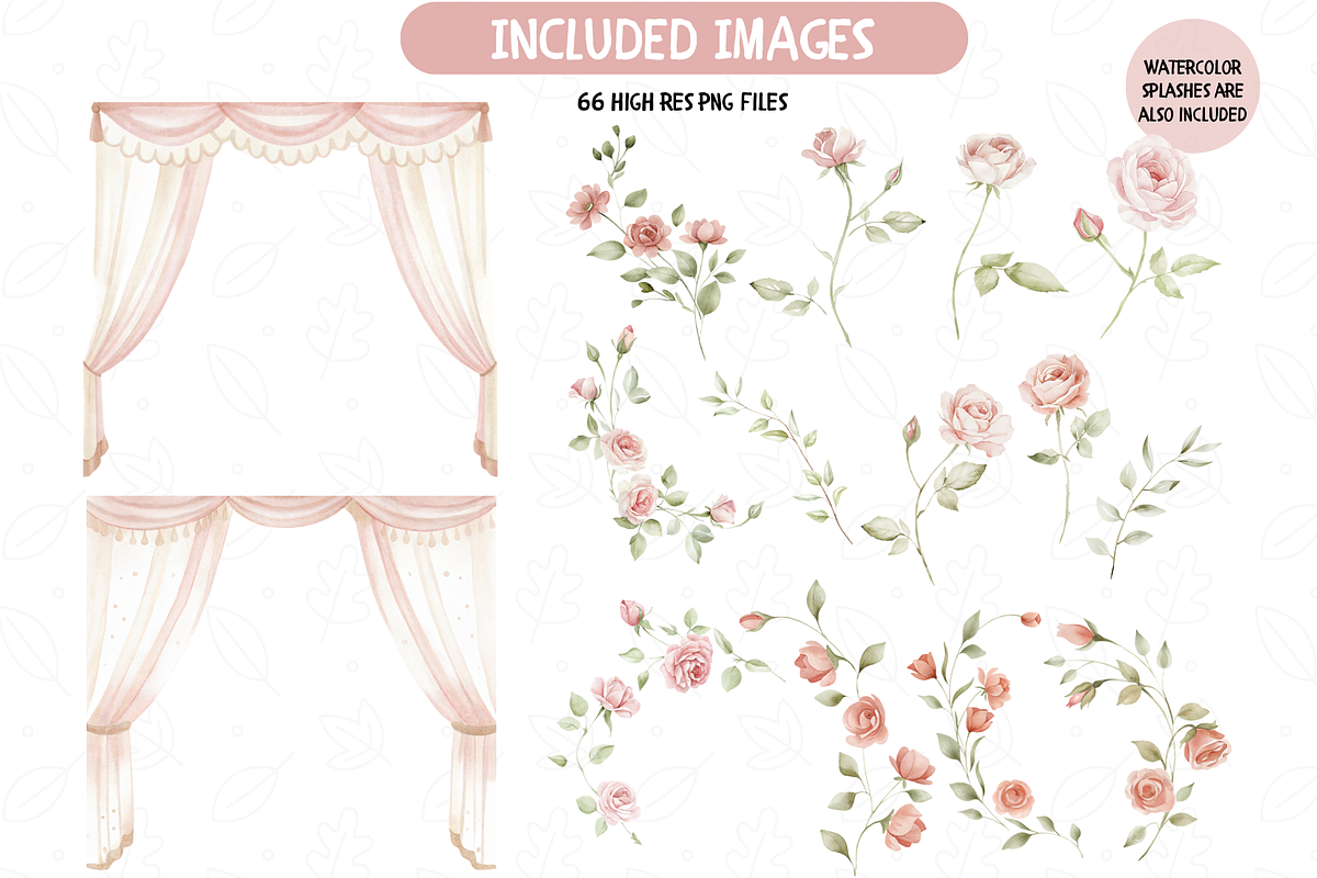 Tiny Ballerina Clipart Set, an Illustration by TatiMockup (Photo 5 of 6)