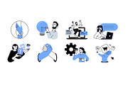 Basic Business, a Person Illustration by PureSolution (Thumbnail 5 of 6)