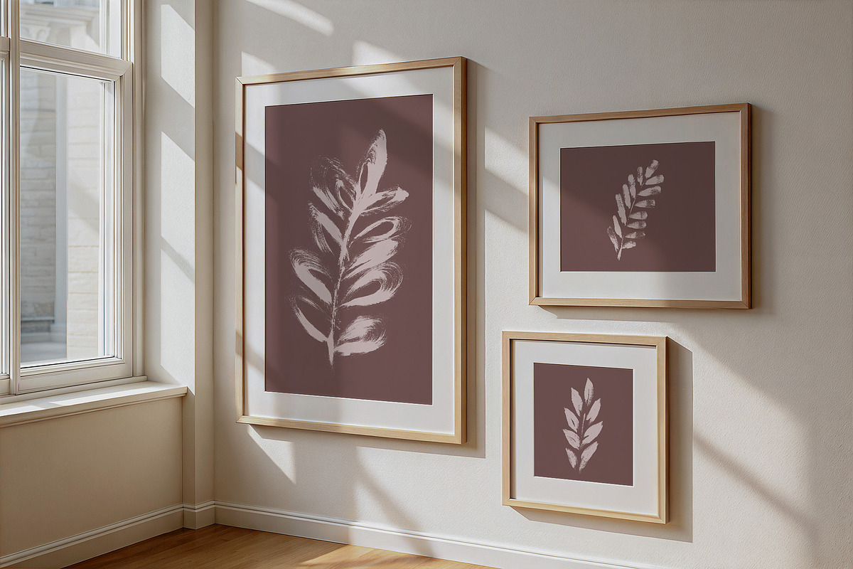 Minimalist Plant Modern Posters Set, a Print Template by MalyskaStudio (Photo 2 of 9)