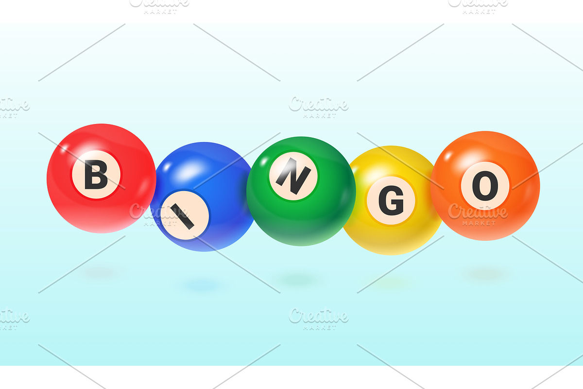 Realistic bingo balls. 3d lottery, a Sport Illustration by Stock-Smart-Start