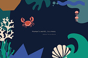 Ocean Deep Abstract Shapes, an Animal Illustration by All This Concept (Thumbnail 13 of 13)