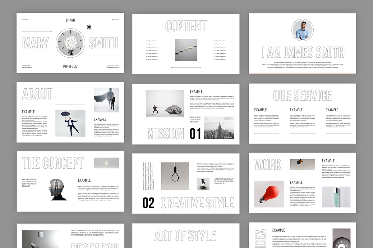 Brand Portfolio Presentation, a Presentation Template by MightyDesign (Photo 2 of 6)