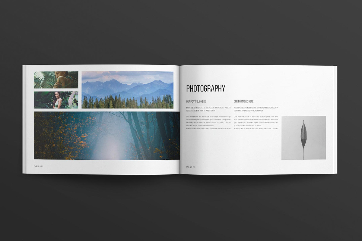 Portfolio Design Template Landscape, a Brochure Template by E-Type (Photo 6 of 7)
