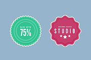 Flat Badges, an Object Graphic by Medialoot (Thumbnail 2 of 4)