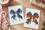 Cute Christmas Bow Clipart Bundle, a Decorative Illustration by Ink Gallery (Thumbnail 6 of 11)