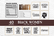 Black Woman svg bundle eps dxf png, an Object Graphic by Peachycottoncandy (Thumbnail 3 of 9)