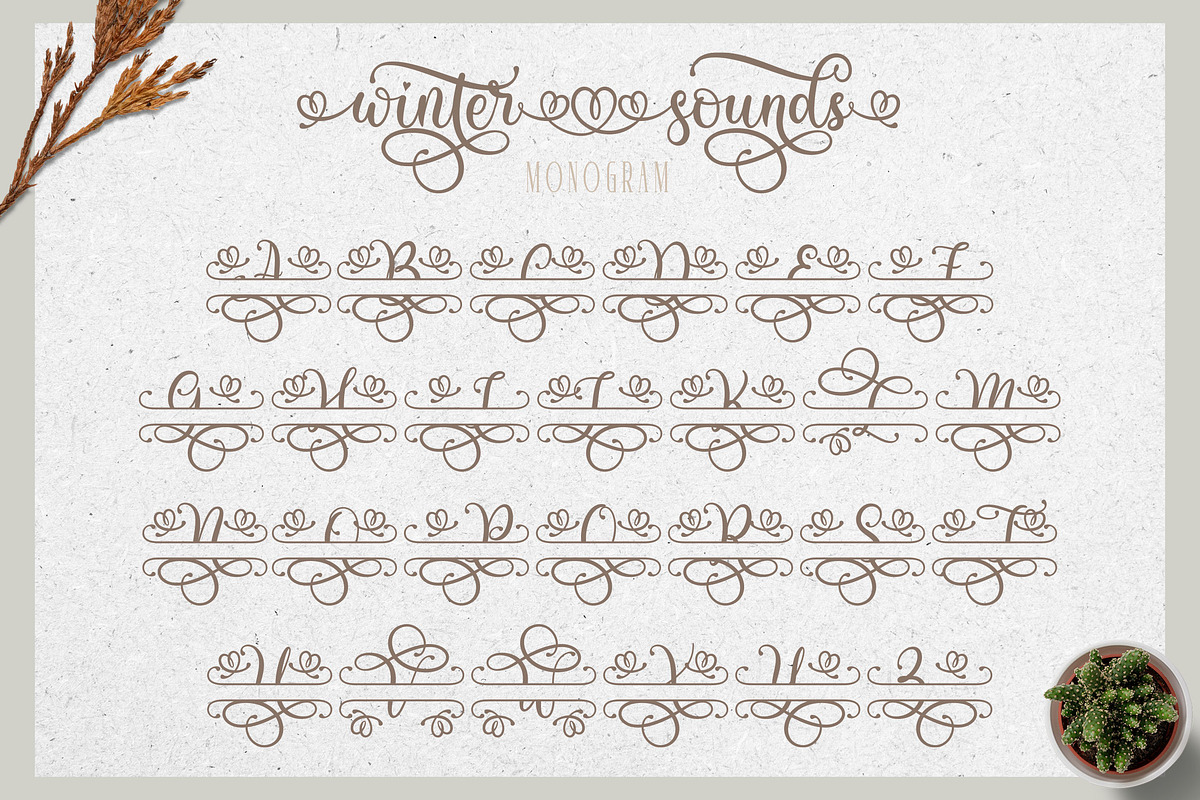 Winter Sounds | All Season Fonts, a Script Font by Almeera Std (Photo 8 of 15)