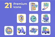 Tracking & Delivery 3D Icon Set, a Templates & Theme by Dope Design (Thumbnail 7 of 8)