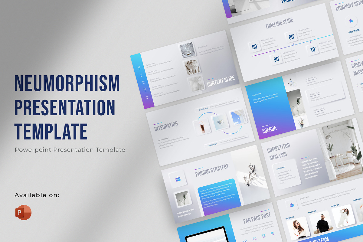 Neumorphism Powerpoint Presentation, a Presentation Template by Zacomic Studios (Photo 1 of 9)