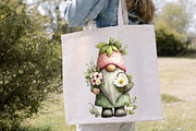 Cute Spring Gnomes Clipart Bundle, an Illustration by Canvas Craft (Thumbnail 7 of 7)