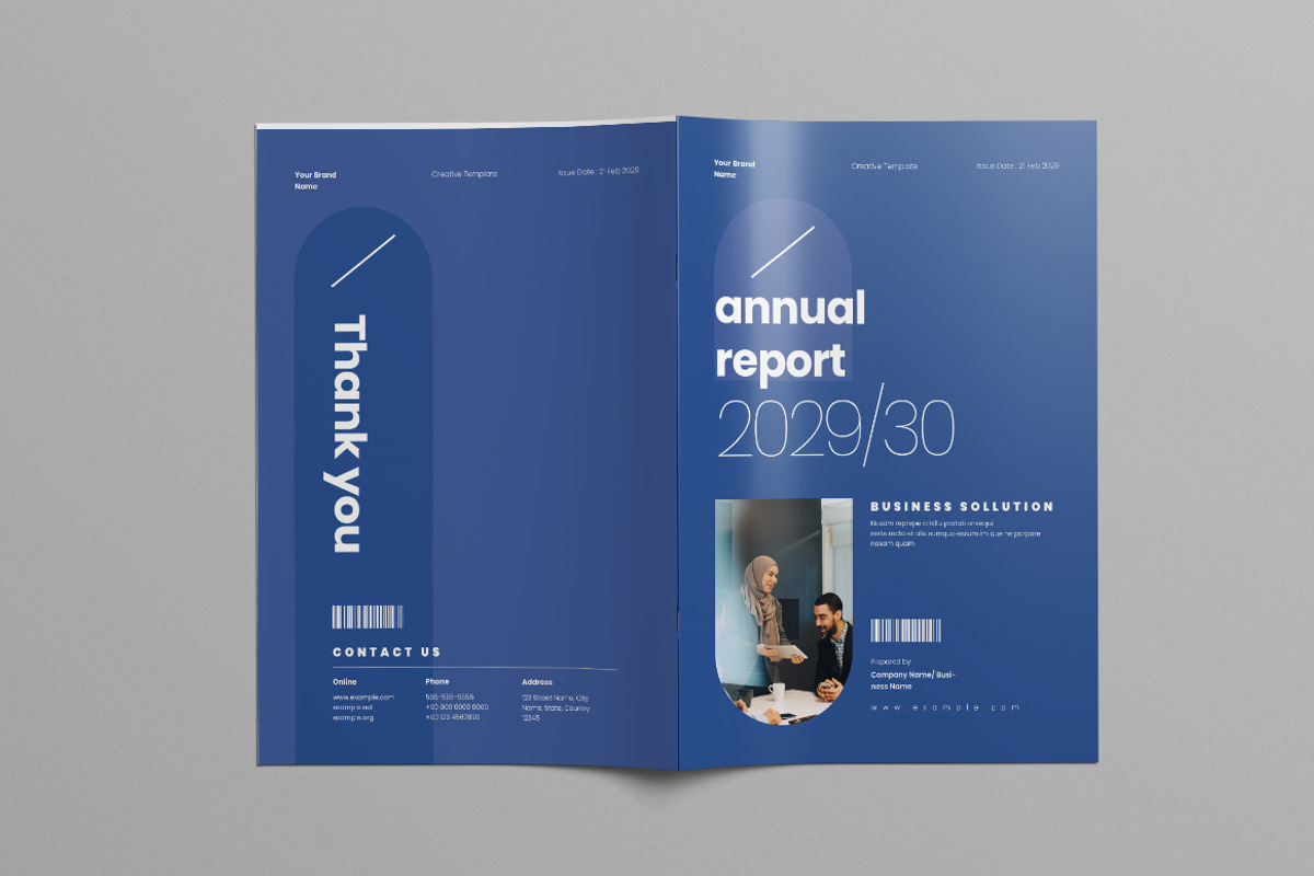 Annual Report Template | Canva, a Brochure Template by Pixelpick (Photo 9 of 9)