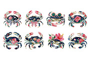 Preppy Summer Crab PNG Clipart, a Seasonal Illustration by Dream Creation (Thumbnail 4 of 8)