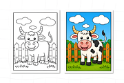 Farm Animals Coloring Pages for Kids, an Animal Illustration by Coco Bloom (Thumbnail 3 of 8)