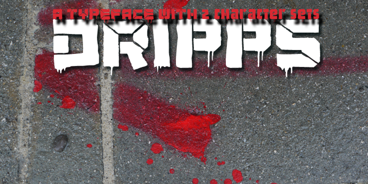 Dripps, a Font by Wiescher-Design (Photo 1 of 3)